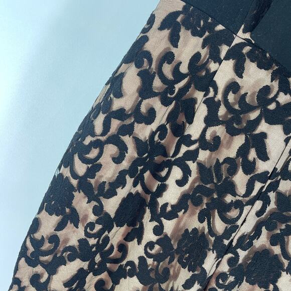 Adelyn Rae Jumpsuit Large Black Lace Strapless Bow Fitted NWOT Evening Party - Picture 6 of 14